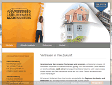 Tablet Screenshot of immobilien-gaiser.de